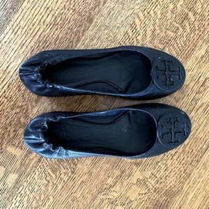 Tory Burch Navy Blue Flats